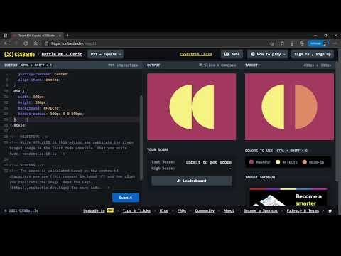 CSS Battle Target