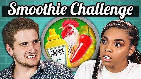 SMOOTHIE CHALLENGE!!! (Gross Ingredients) | College Kids Vs. Food