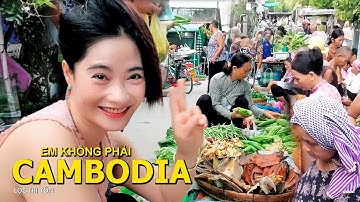Nông Thôn Miền Núi Nhộn Nhịp Phiên Chợ Người Cambodia Mùa Nước Lên