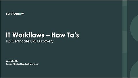 How To - TLS Certificate URL Discovery
