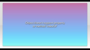 Object doesn