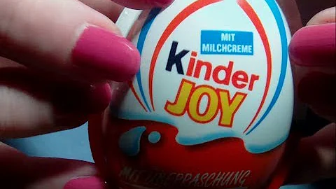 ASMR. Opening some Kinder Joy Eggs