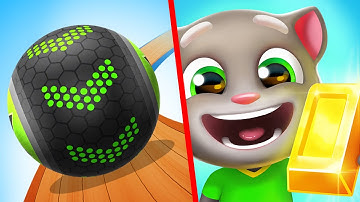 Going Balls Vs Talking Tom Gold Run - SpeedRun Gameplay Android, iOS #238
