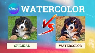 How to convert Canva picture to watercolor | Create Painting Effect - Canva Tutorial screenshot 5