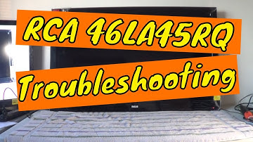 RCA 46LA45RQ  tv repair. No picture/no power troubleshooting