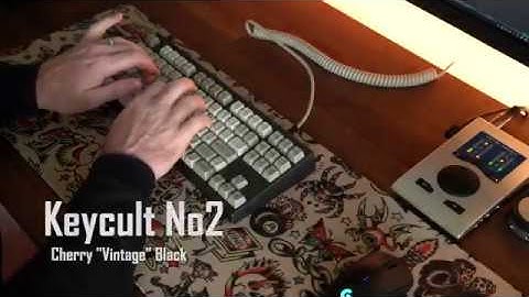Keycult No2 w/ Cherry MX "Vintage" Black Typing Sounds ASMR