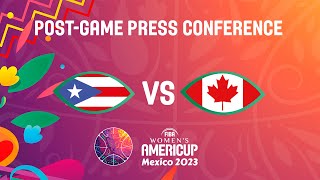 Puerto Rico v Canada - Press Conference