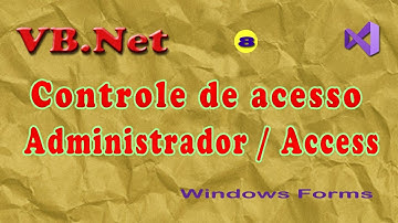 O administrador do sistema com VB.Net. Visual Studio 2019 - vídeo 8