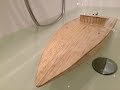 Rc boat balsa small wildthing, diy homemade