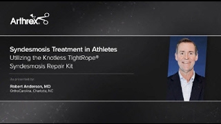 Syndesmosis Treatment in Athletes Utilizing the Knotless TightRope® Syndesmosis Repair Kit