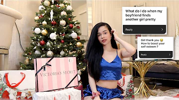 answering your girl talk questions while wrapping christmas presents (ft. Ana Luisa)