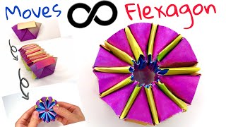 How to make a Paper Moving Flexagon! DIY Infinity Antistress Moving Origami! Easy