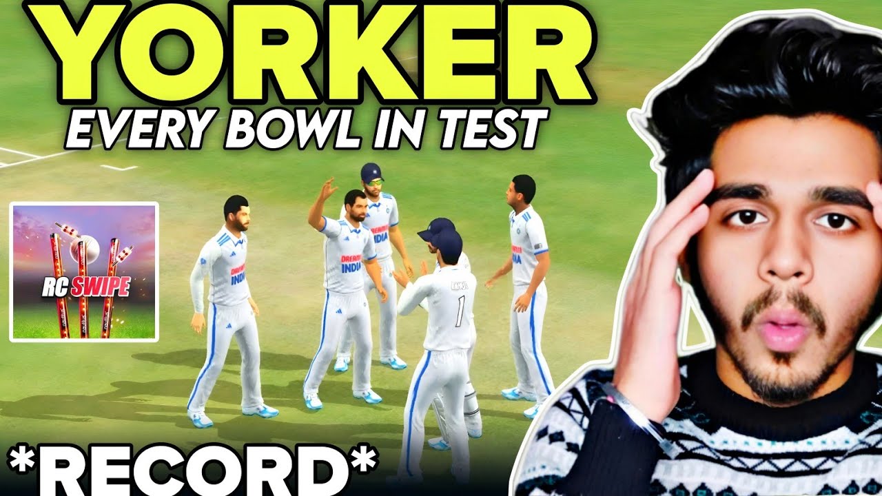 Every Ball a YORKER Against ENG In Test Match RC Swipe