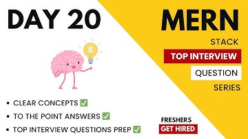 🔴#20 MERN Stack Interview Questions | Fresh Graduates Must Watch