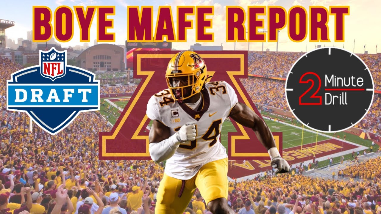 HIGHEST CEILING EDGE RUSHER? | EDGE Boye Mafe Minnesota NFL Draft Scouting Report