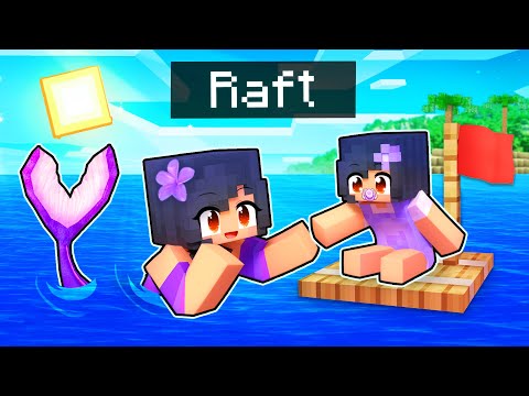 Showing BABY The Mermaid SECRET In Minecraft Raft!