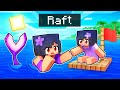 Showing BABY The Mermaid SECRET In Minecraft Raft!