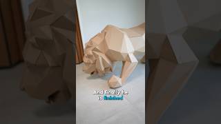 I Made a LIFE-SIZE CARDBOARD LION