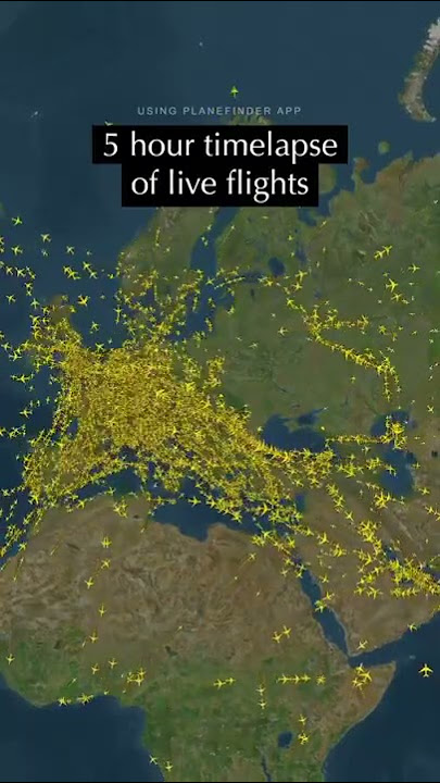 World Map flying Routes | Traffic of Flight in Sky 🌍✈️ World Map Flying Routes & Air Traffic! 🚀📈