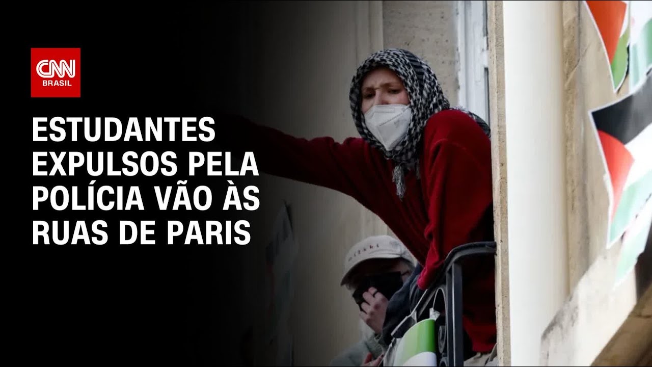 Estudantes expulsos pela polícia vão às ruas de Paris | CNN PRIME TIME