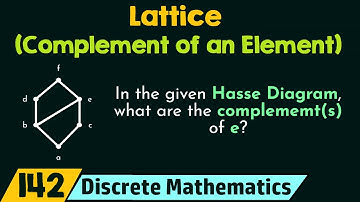 Lattice (Complement of an Element)