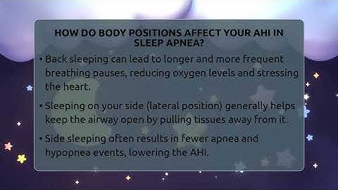 How Do Body Positions Affect Your AHI In Sleep Apnea? - Sleep Apnea Support Network