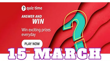 Amazon Funzone Quiz Answers Today|15 March 2022 |Daily Quiz Time
