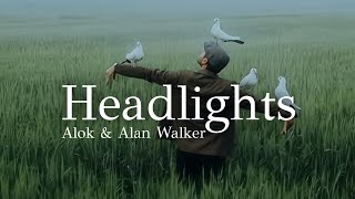 Headlights (Lyrics) - Alok & Alan Walker, feat. KIDDO