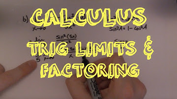 Calculus I: Solving Trig Limits by Factoring
