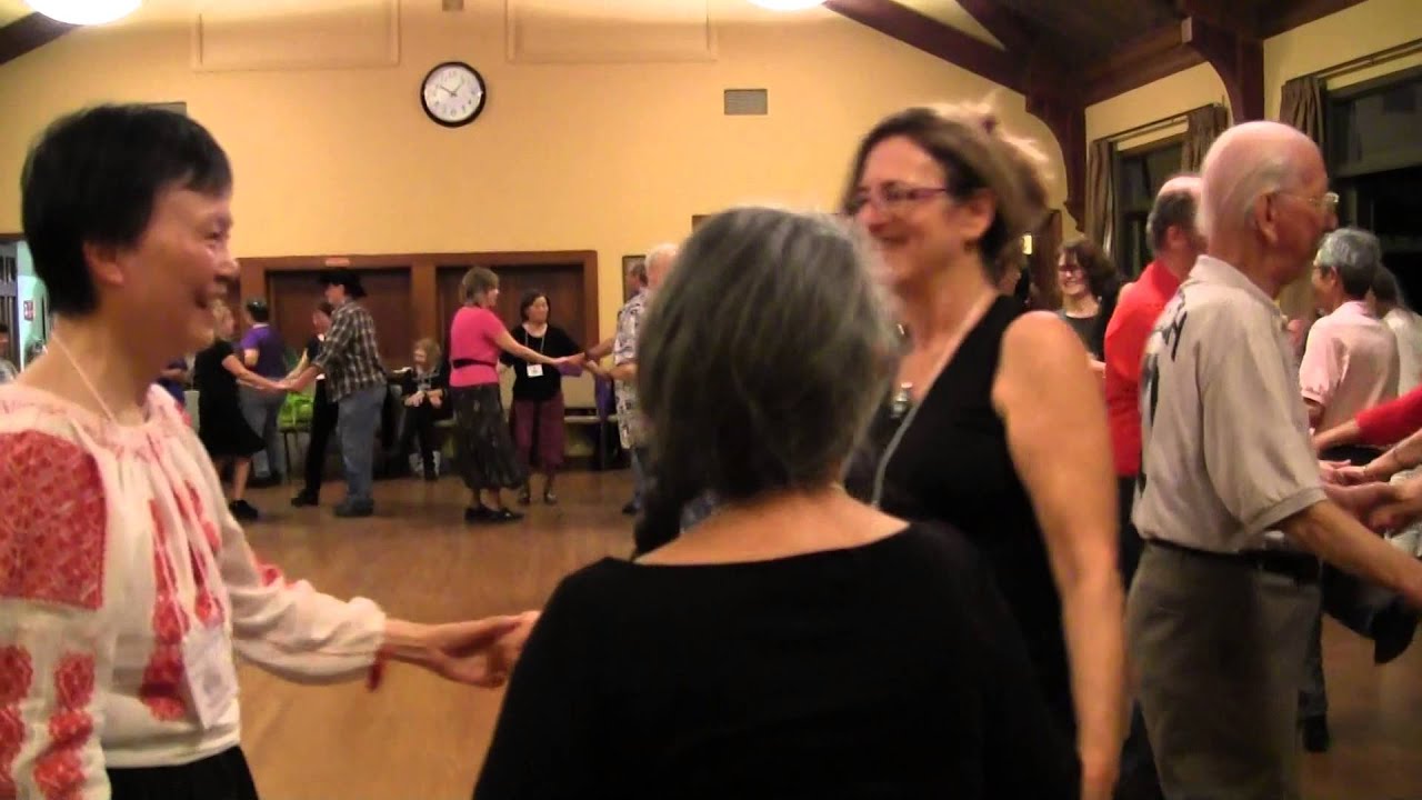 Dancing "Troika" at the 2015 Laguna Folk Dance Festival