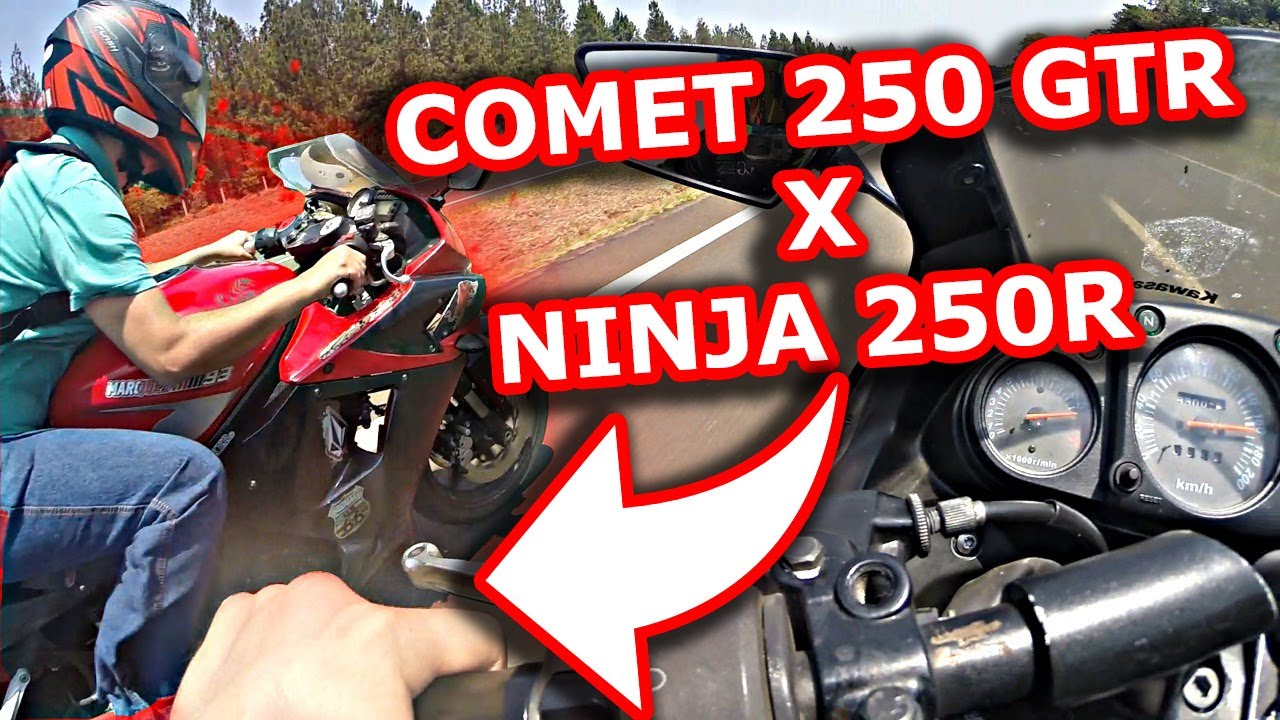 KASINSKI COMET 250 GTR x KAWASAKI NINJA 250? TOP SPEED