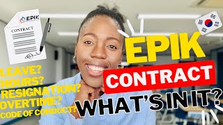 EPIK Contract: Annual & Sick Leave, Having A Side Hustle, Benefits, Resignation, Working Hours