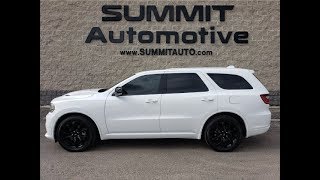 2018 DODGE DURANGO AWD R/T 5.7L HEMI WHITE KNUCKLE WALK AROUND REIVEW 10621 SOLD!