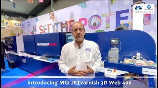 Introducing MGI JETvarnish 3D Web 400