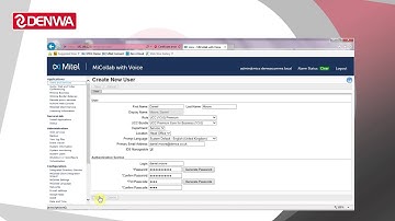 How to add a new user onto MiCollab