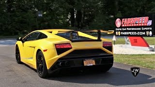 LOUD Lamborghini Gallardo LP570-4 Squadra Corse w/ Fabspeed X-Pipe Exhaust SOUNDS!