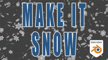 Quick and Easy Snow Animation in Blender 4.3