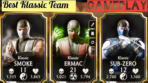 MK Mobile. Klassic Team is INSANE | Smoke, Ermac and Sub-Zero | UNDEFEATED🔥 | FW GAMEPLAY