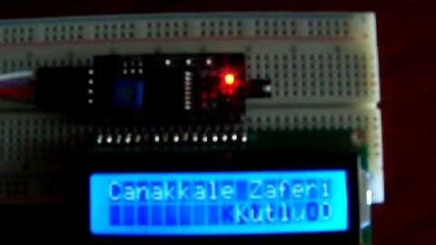 Arduinoyla Kayan Yazı Uygulaması...