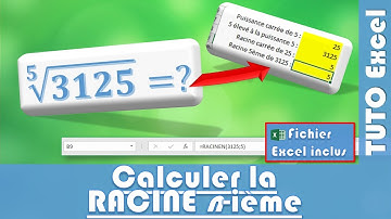 Calculer la racine n-ième d’un nombre sur Excel
