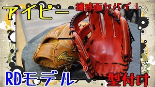 【捕球面に宿る魂】アイピーセレクト　種類の違う硬式オーダーグラブコレクションRDを型付けしていたら感動した