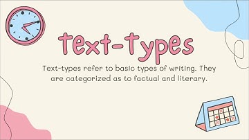 ENGLISH 4 QUARTER 1 WEEK 4-5/ Structure, Purpose and Language Features of Different Text-Types