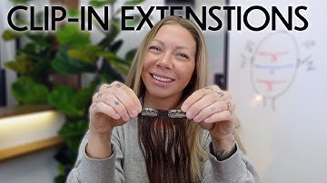 how to put in clip-in hair extensions with placement guide