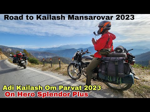 Ep-1: Adi Kailash Om Parvat Ride on 100cc Bike Hero Splendor Plus 2023 | Road to Kailash Mansarovar