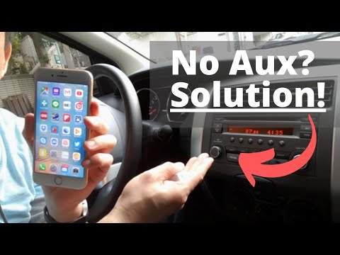 How to Connect iPhone to Car Stereo ( No Headphone Jack! No Aux ! No Bluetooth! ) Solution !!!