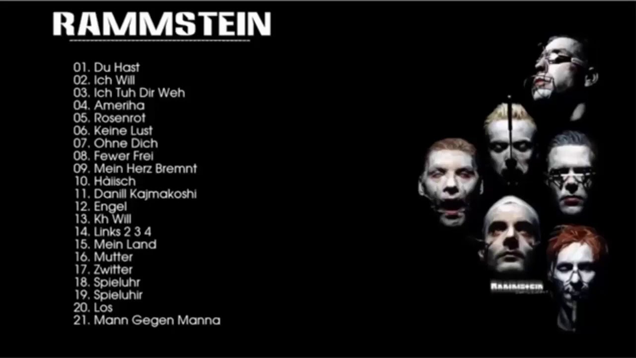 songs rammstein tour