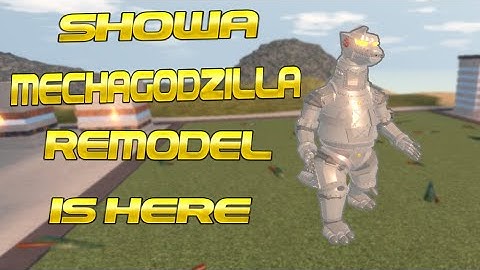 Showa MechaGodzilla Remodel Is here!!!!! Showcase/In action  Roblox Kaiju Universe