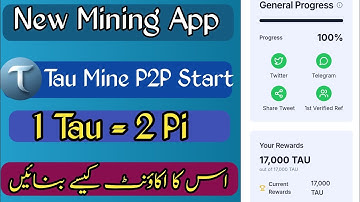 Tau Mine Ka Account Kaisy Bnaye|| How To Create Tau Mine Account|| Tau Mine Backed By Pi Network