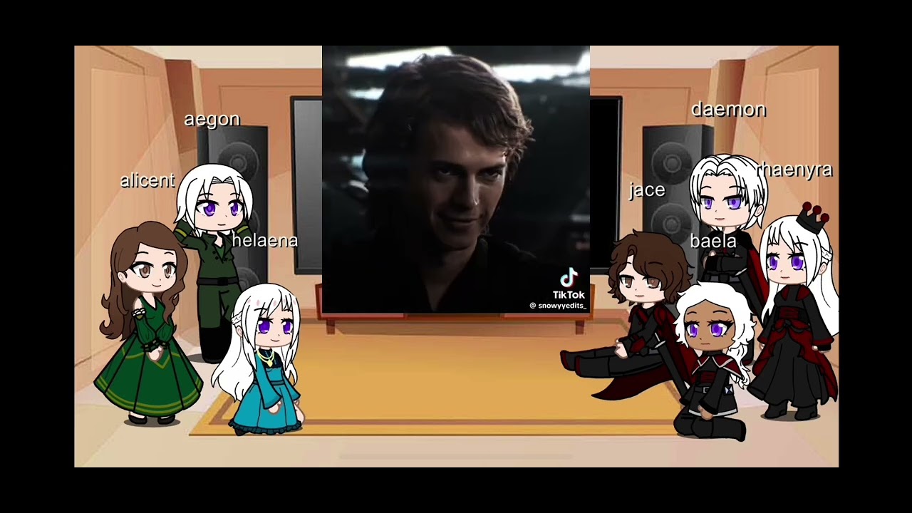 Hotd react to Aemond and Lucerys next life as Anakin and Padme  (Watch at 2x speed) read description