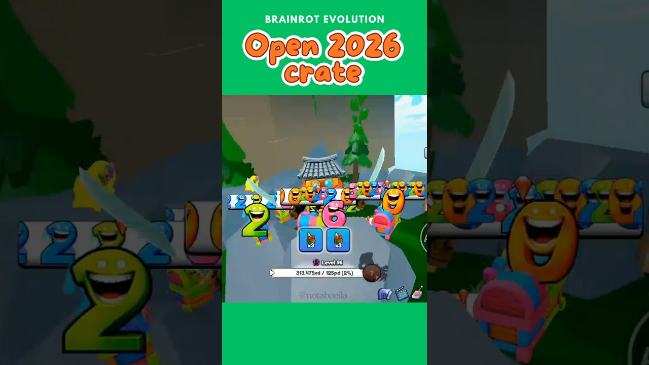 OPEN 2026 Crate ! Brainrot Evolution 